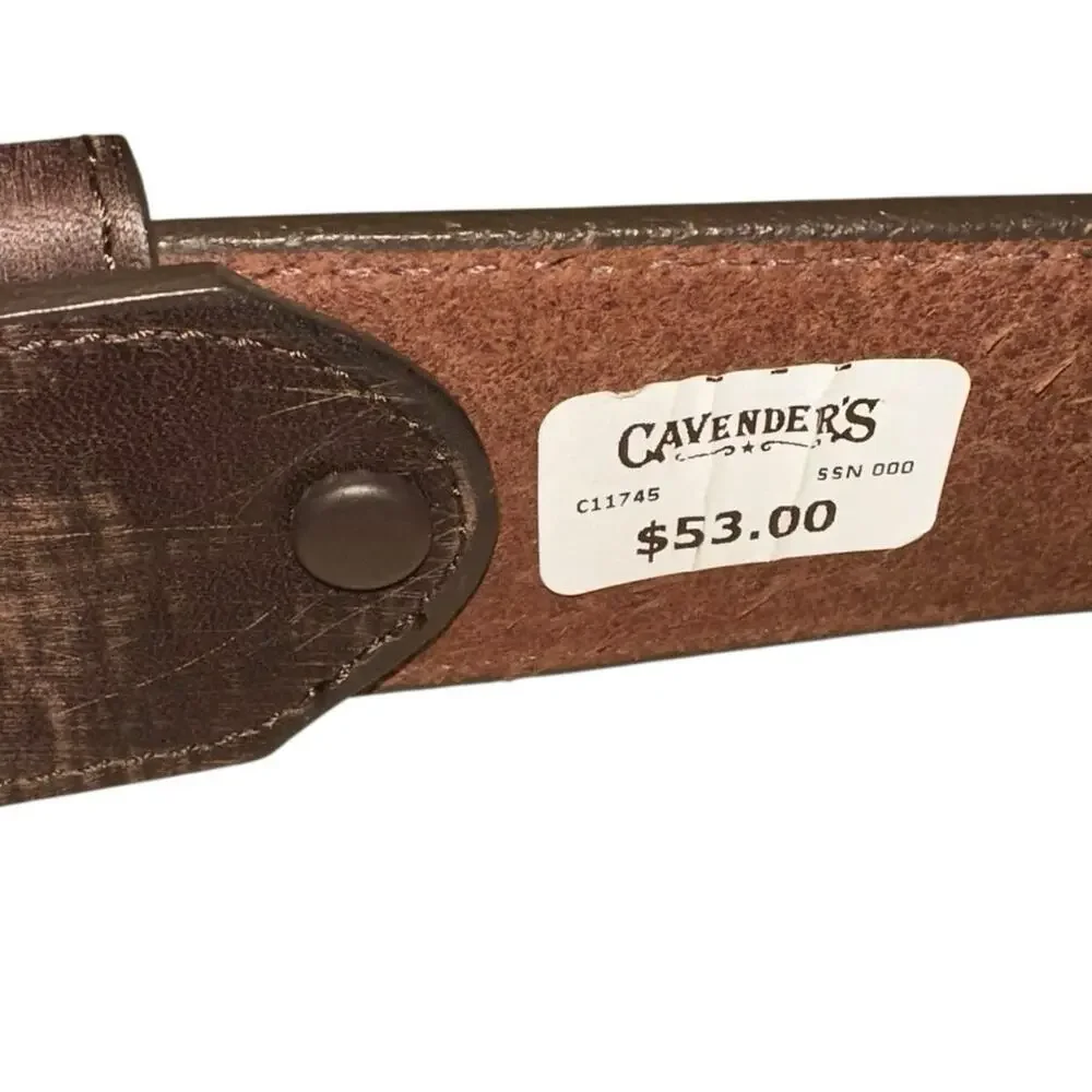 NWT Justin Brown Bomber Leather Western Belt‎ C11745 Size 44